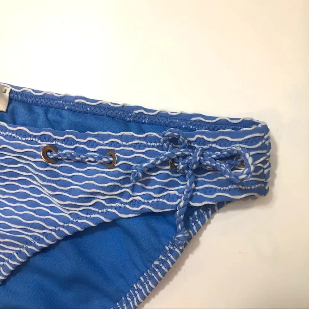 Jessica Simpson Twiggy Stripe Hipster Swim Bottom